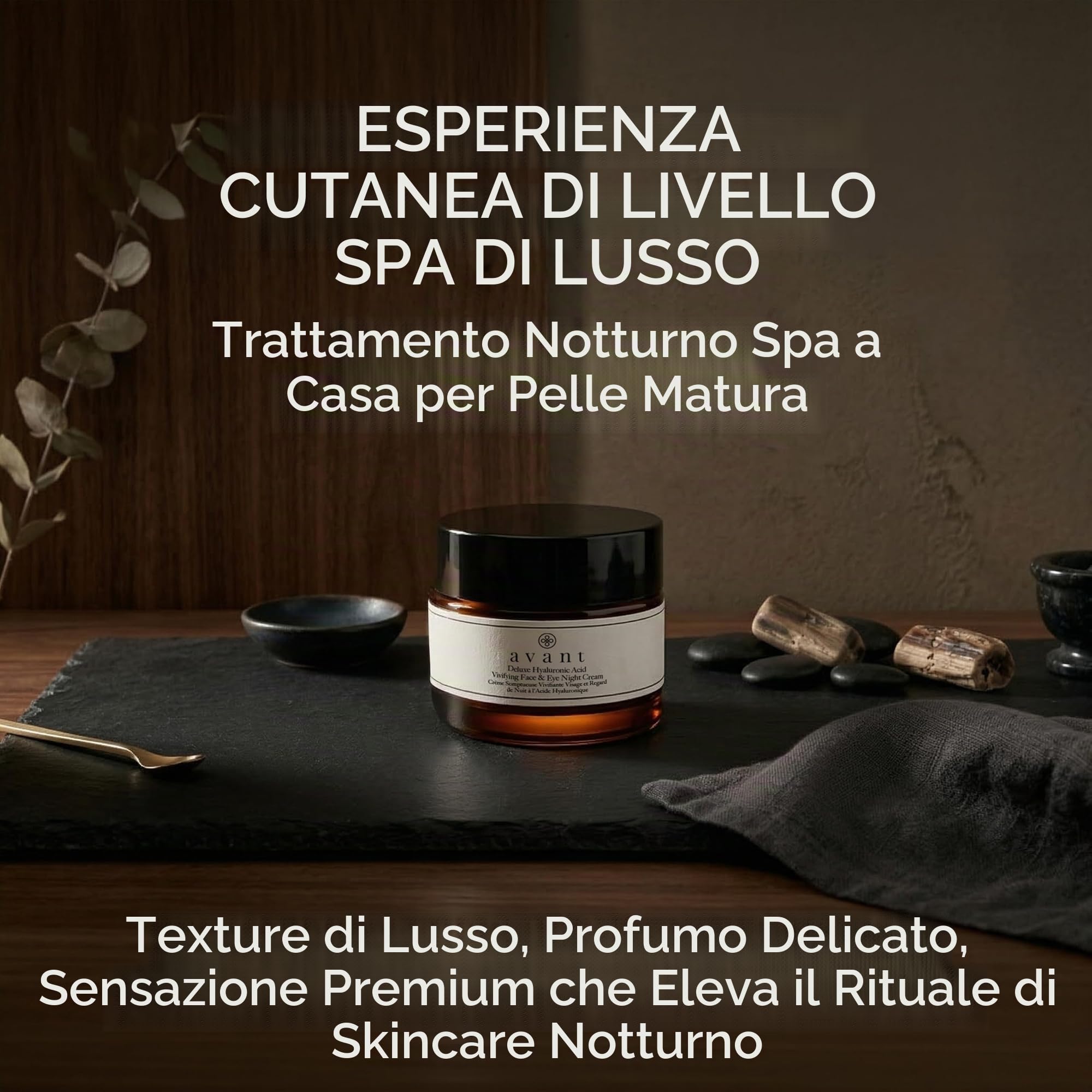 Avant Acido Ialuronico Deluxe crema notte viso e occhi 50 ml idratante