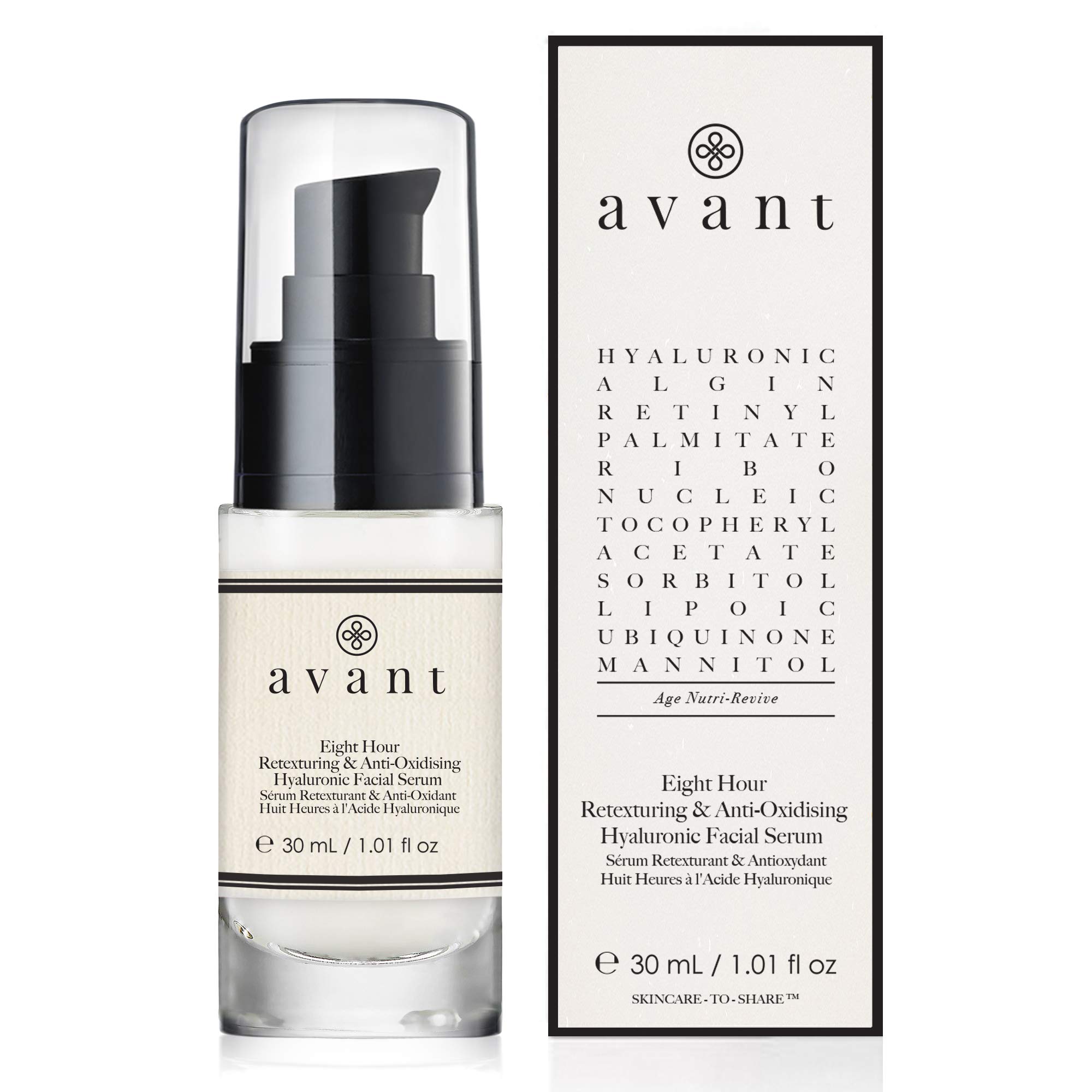 Avant Age Radiance 8h siero viso ialuronico 30 ml