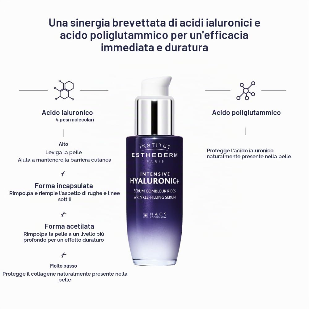 Institut Esthederm Intensive Hyaluronic Siero Viso 30 ml Idratante
