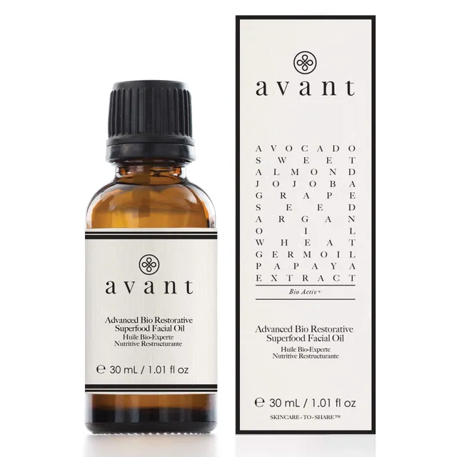 Avant Bio-Activ+ Advanced Bio Restorative Superfood olio viso 30ml nutriente