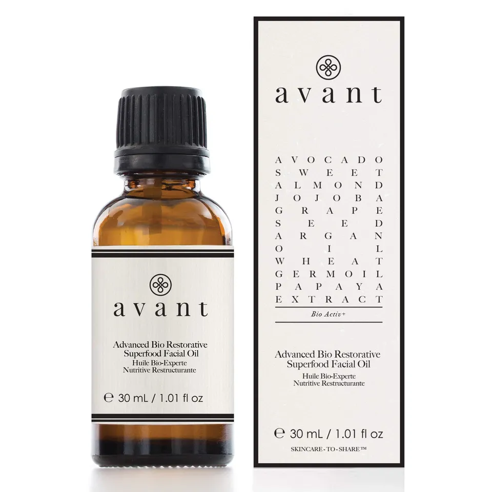 Avant Bio-Activ+ Advanced Bio Restorative Superfood olio viso 30ml nutriente