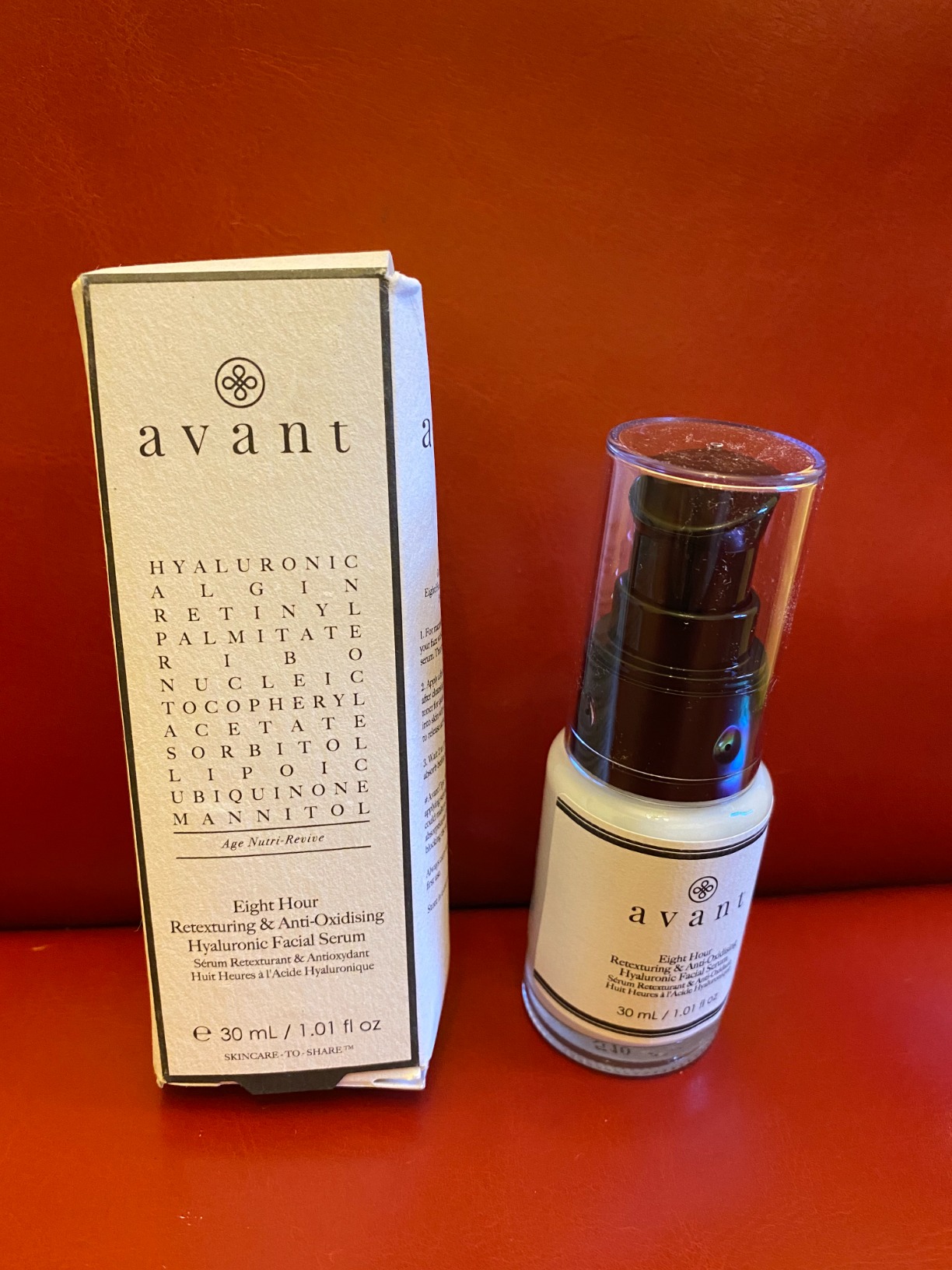 Avant Age Radiance 8h siero viso ialuronico 30 ml