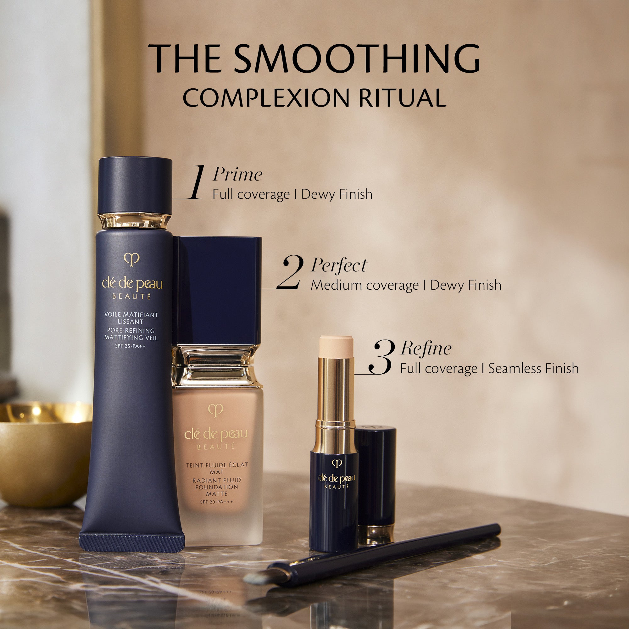 Cle de Peau Radiant Fluid Foundation Matte fondotinta Deep Tan Beige matte