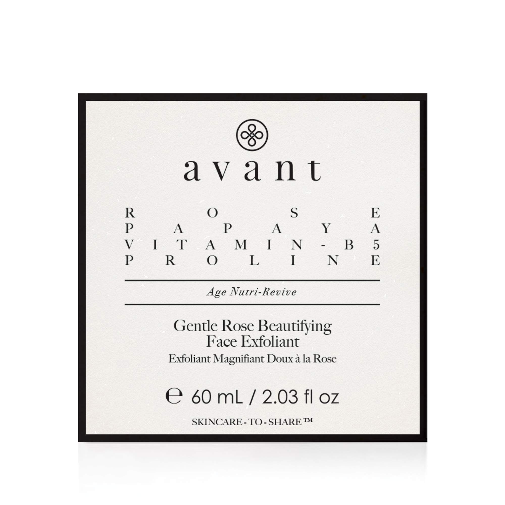 Avant Gentle Rose esfoliante viso 60 ml delicato