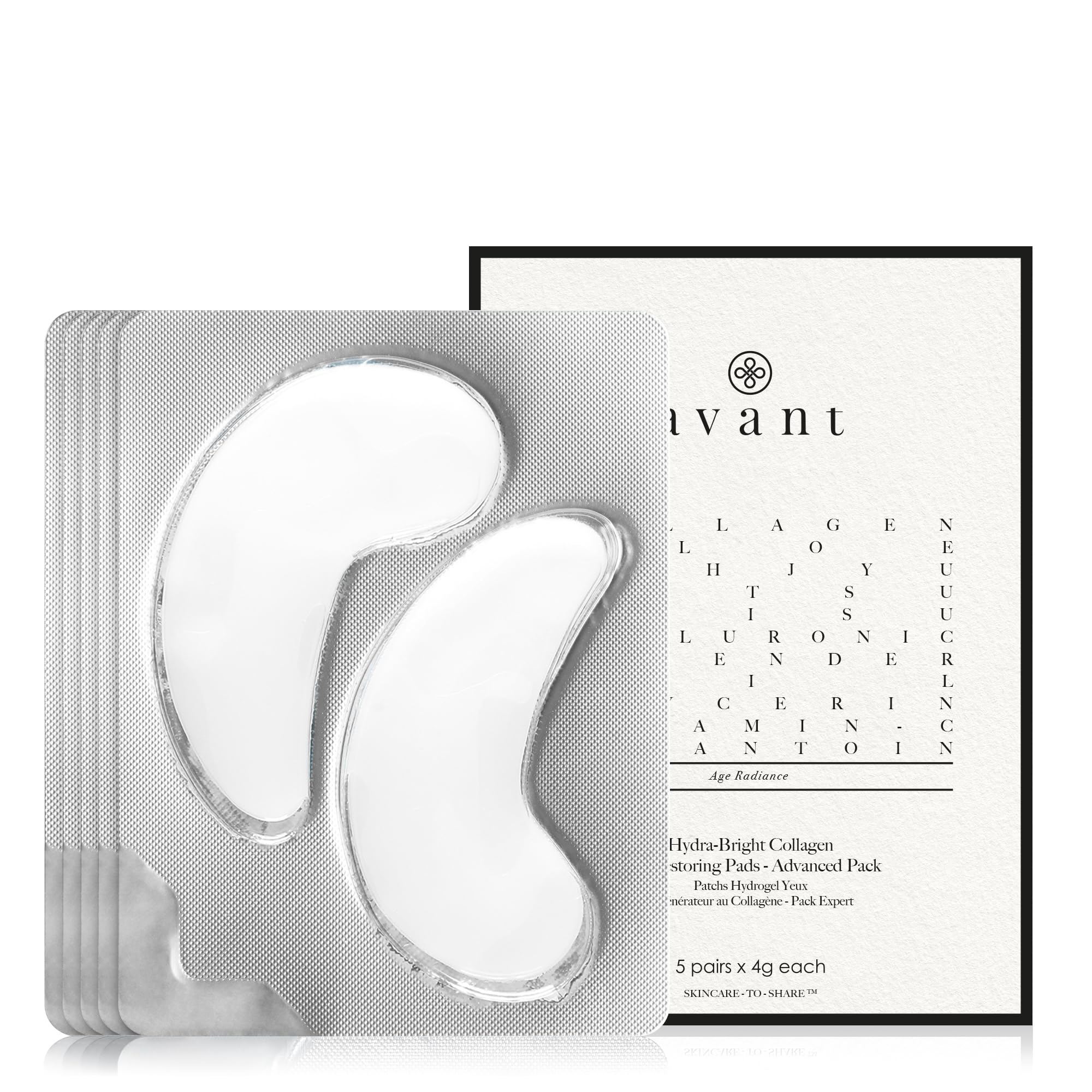 Avant Age Radiance Hydra-Bright Collagen Patch Occhi 5 paia