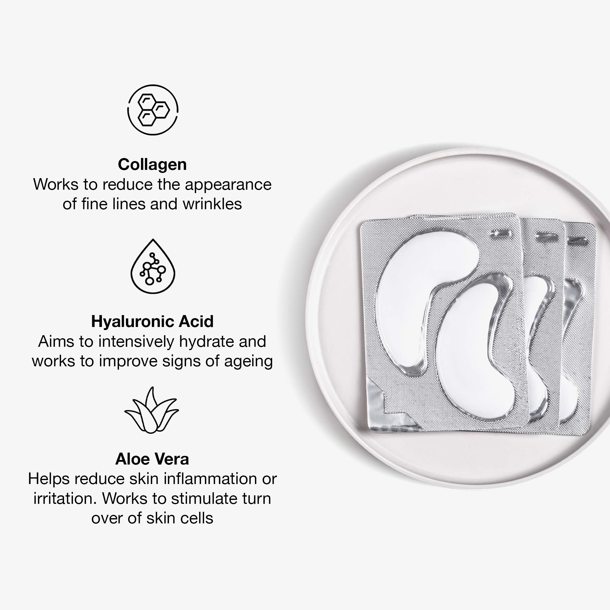 Avant Hydra-Bright Patch Occhi Collagene 3 Paia Idratanti