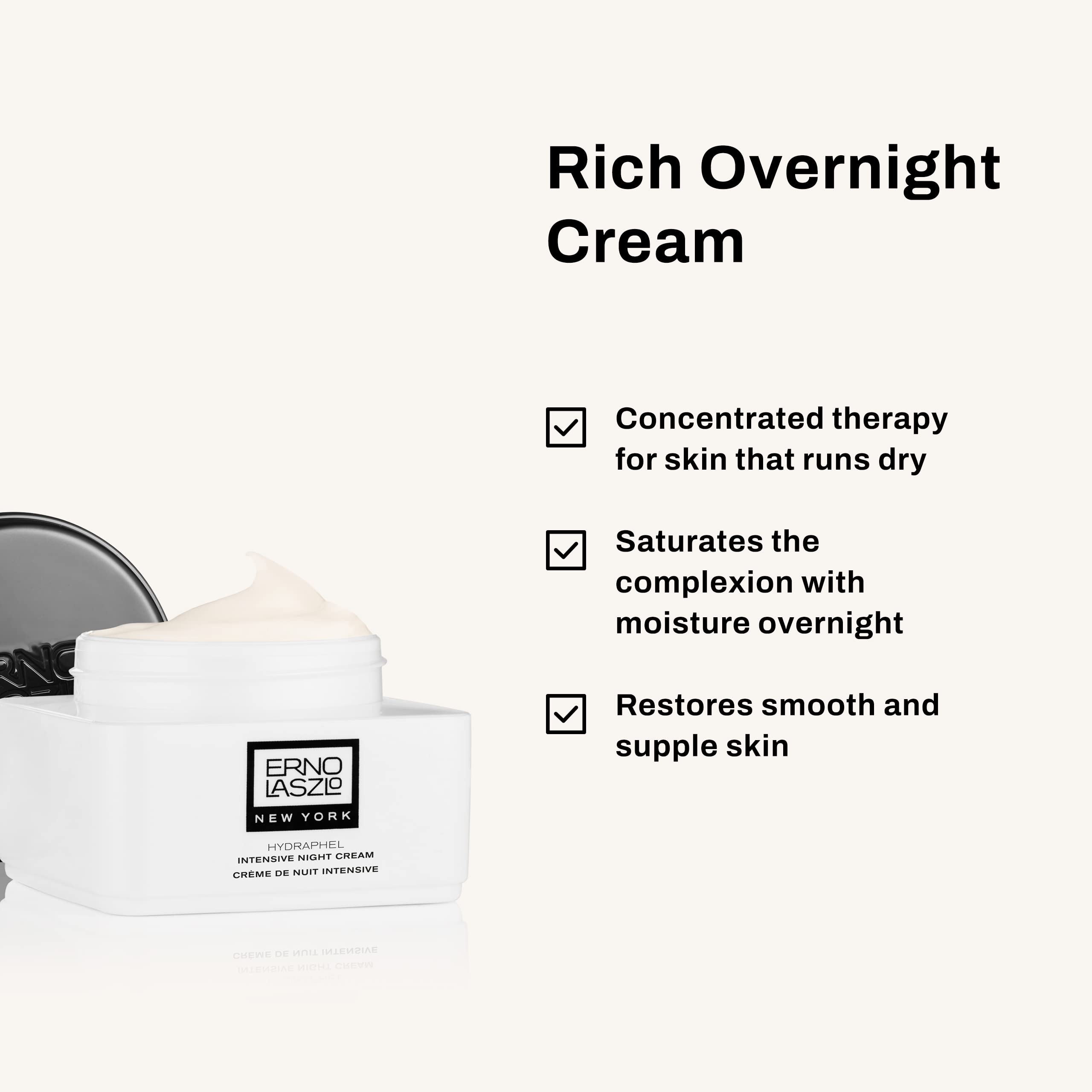Erno Laszlo Hydraphel Intensive Night Cream Viso Secco Notte