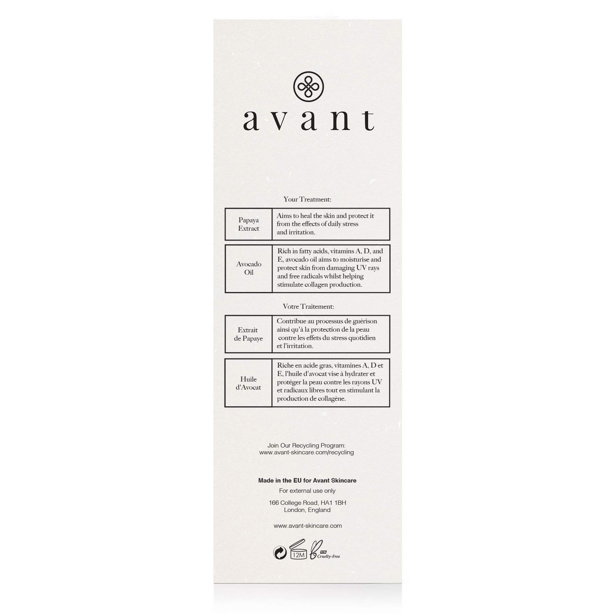 Avant Bio-Activ+ Advanced Bio Restorative Superfood olio viso 30ml nutriente