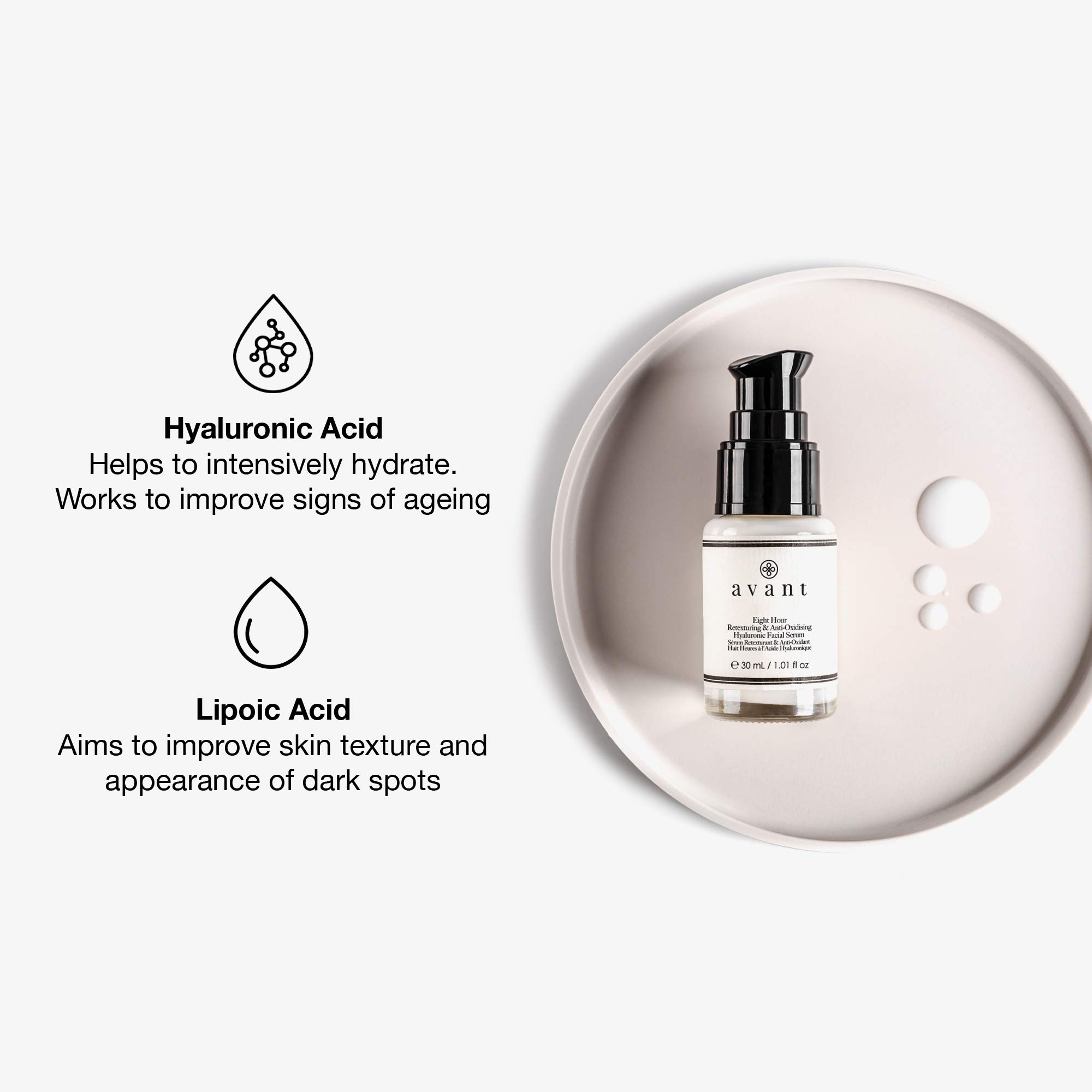 Avant Age Radiance 8h siero viso ialuronico 30 ml