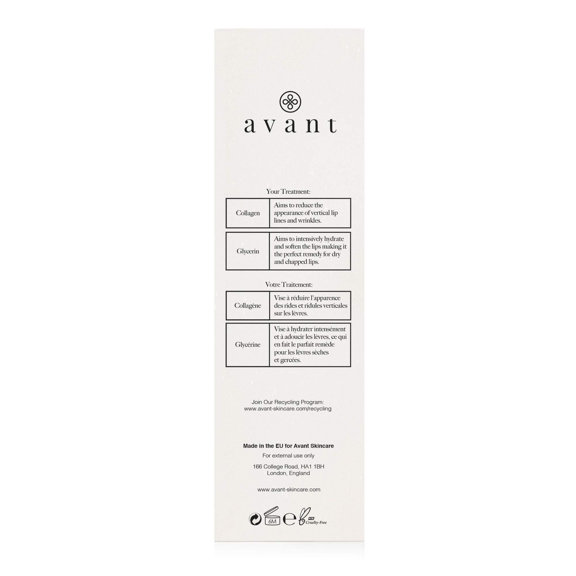 Avant Trattamento Labbra al Collagene 100ml Idratante