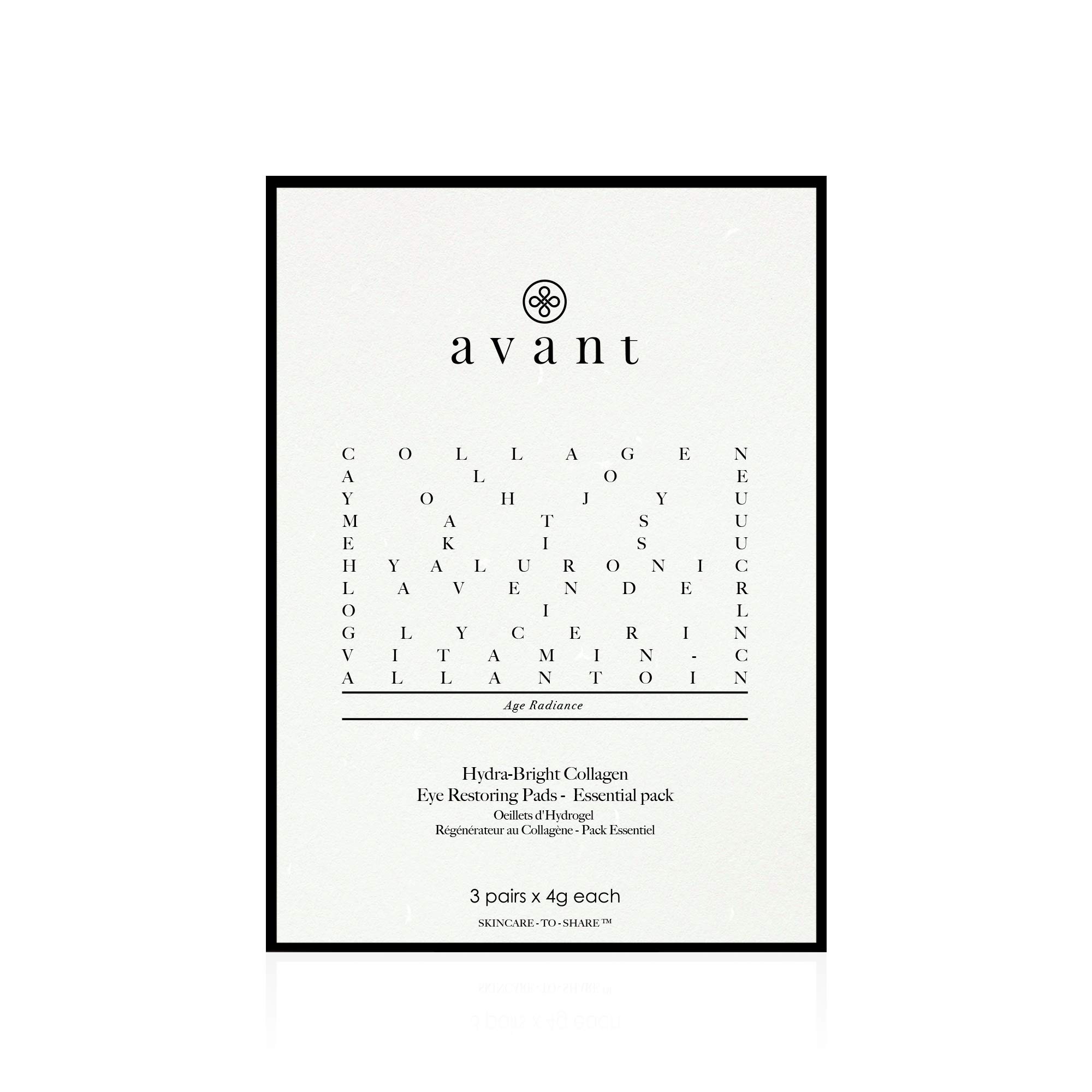 Avant Hydra-Bright Patch Occhi Collagene 3 Paia Idratanti