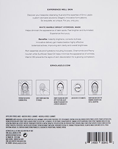 Erno Laszlo White Marble Hydrogel Mask maschera 4 pz luce