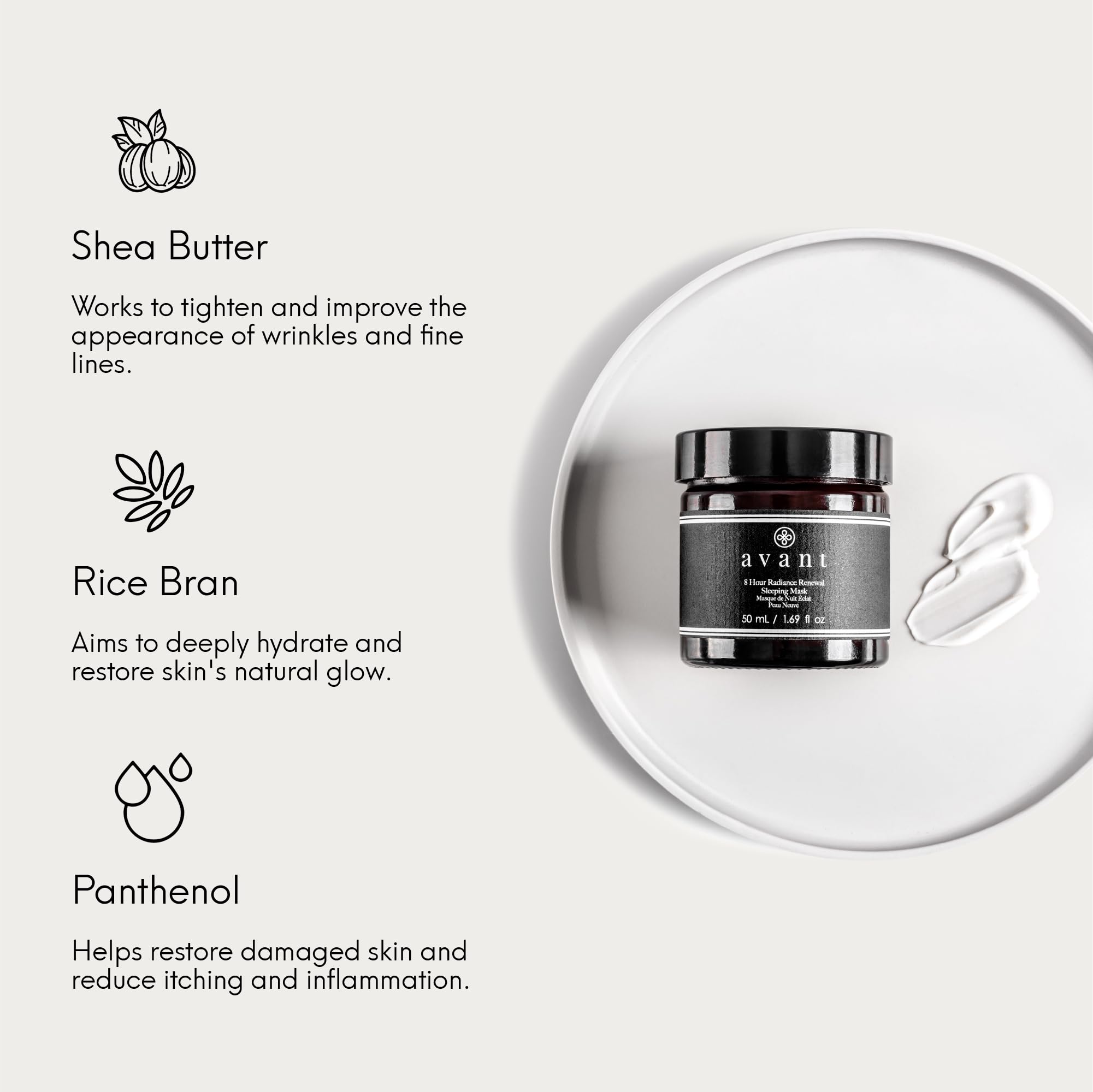 Avant Radiance Renewal maschera notte 50 ml 8 ore