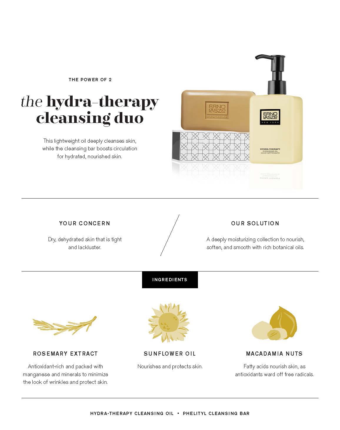 Erno Laszlo Hydrating Cleansing Kit detergente viso idratante