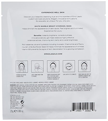 Erno Laszlo White Marble Hydrogel Mask maschera viso illuminante 1 pz