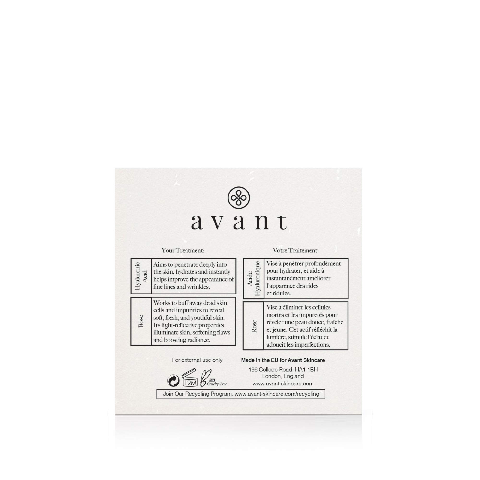 Avant Rosa di Damasco Maschera Viso 60 ml antiossidante