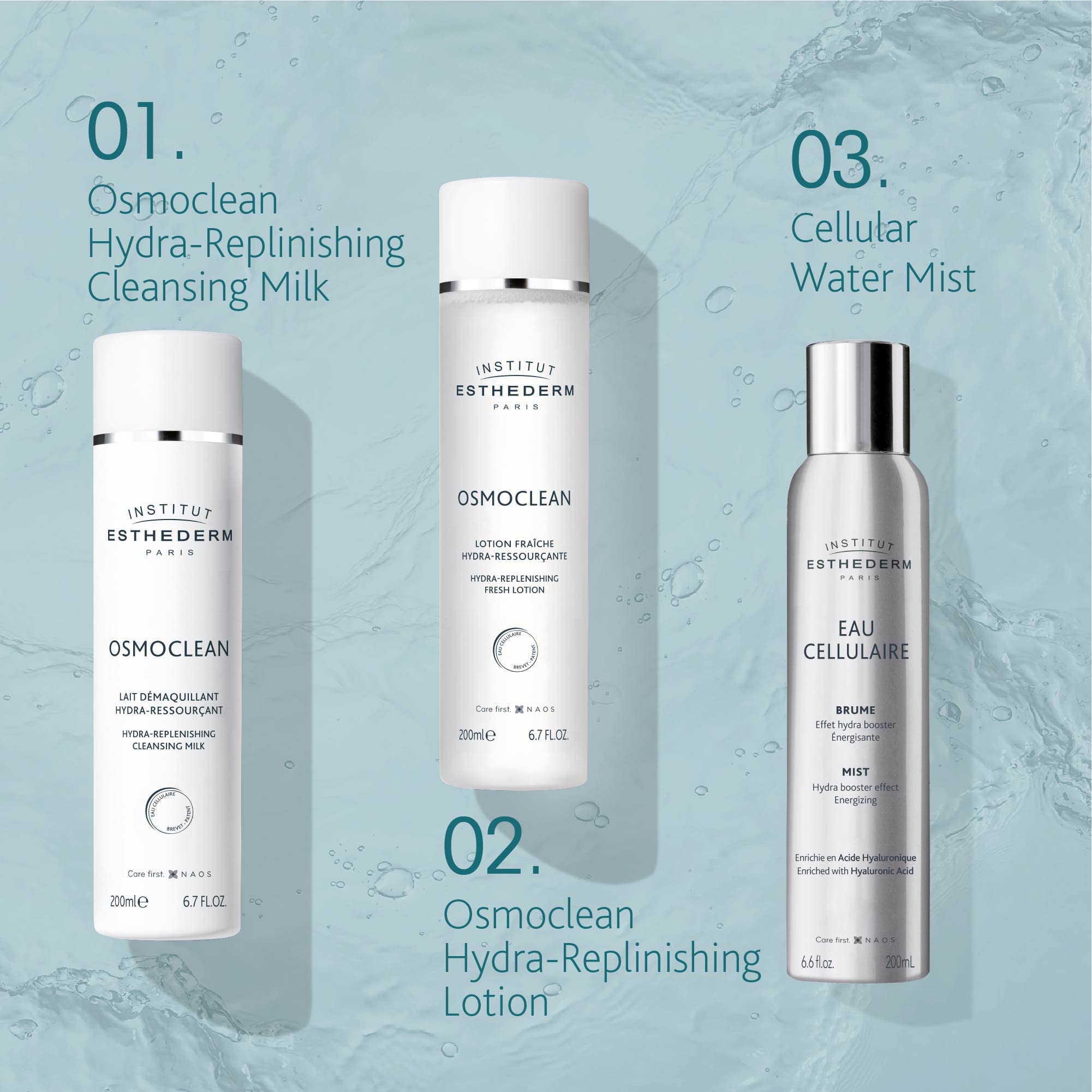 Institut Esthederm Osmoclean Fresh Hydra-Restoring Lotion detergente 200 ml