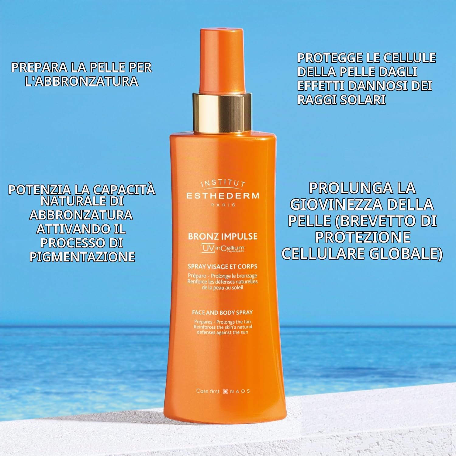 Institut Esthederm Bronz Impulse spray abbronzatura 150 ml viso corpo