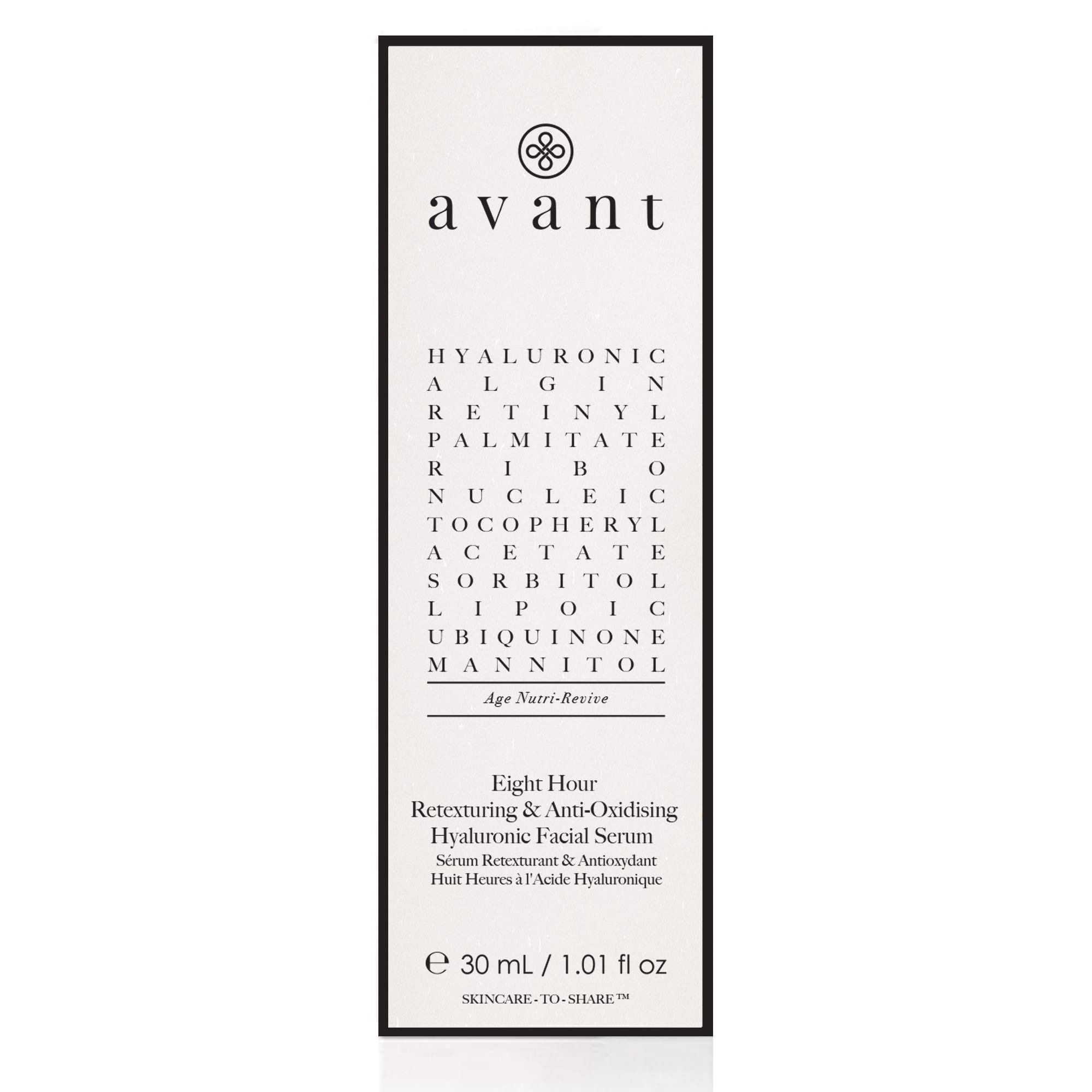 Avant Age Radiance 8h siero viso ialuronico 30 ml