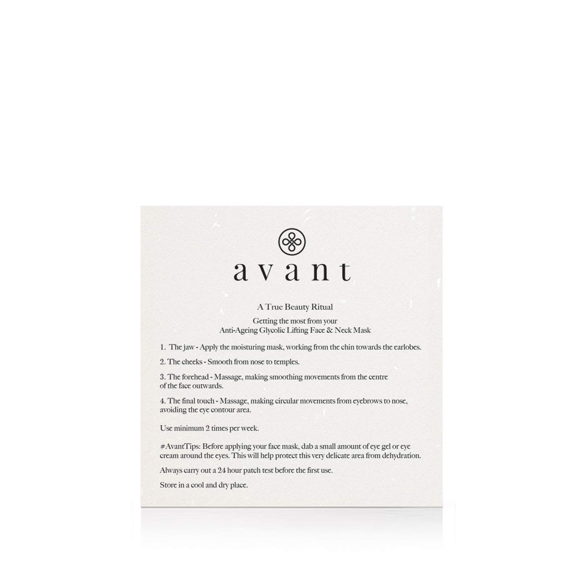 Avant Age Defy+ Glycolic Lift maschera viso collo 50ml rassodante