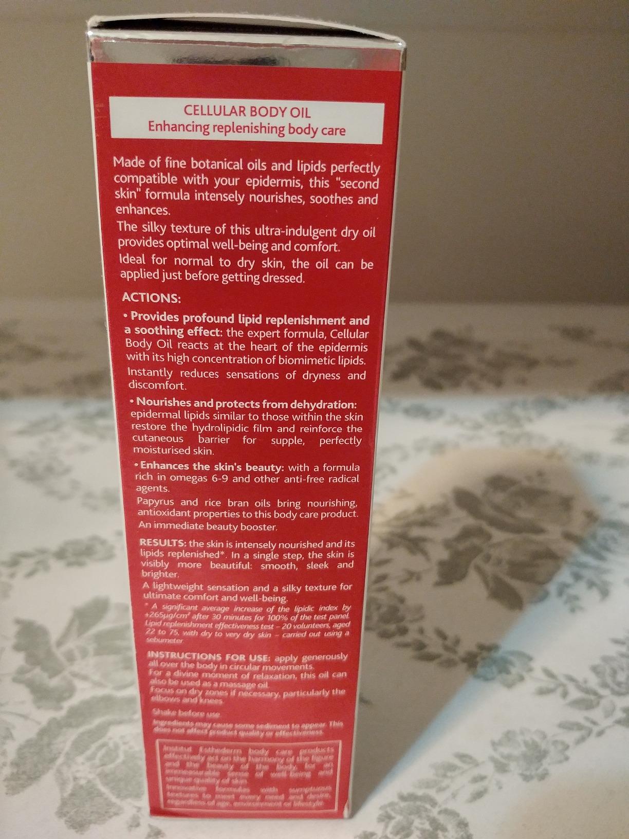Institut Esthederm Huile Cellulaire Olio Corpo 125 ml nutriente