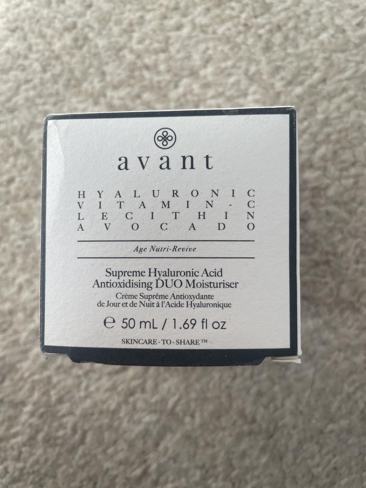 Avant Acido Ialuronico Duo crema viso Light 50 ml antiossidante