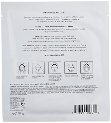 Erno Laszlo White Marble Hydrogel Mask maschera 4 pz luce